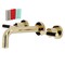 Kingston Brass KS8122CKL Two-Handle Wall Mount Bathroom Faucet, Polished Brass KS8122CKL - alternate 1